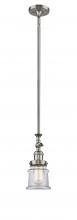  206-SN-G182S - Canton - 1 Light - 5 inch - Brushed Satin Nickel - Stem Hung - Mini Pendant