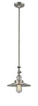 Innovations Lighting 206-SN-G2-LED - Halophane - 1 Light - 9 inch - Brushed Satin Nickel - Stem Hung - Mini Pendant