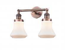  208-AC-G191 - Bellmont - 2 Light - 17 inch - Antique Copper - Bath Vanity Light