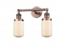  208-AC-G311 - Dover - 2 Light - 14 inch - Antique Copper - Bath Vanity Light