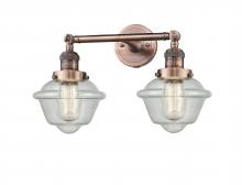  208-AC-G534 - Oxford - 2 Light - 17 inch - Antique Copper - Bath Vanity Light