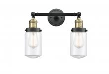  208-BAB-G312 - Dover - 2 Light - 14 inch - Black Antique Brass - Bath Vanity Light