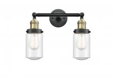  208-BAB-G314 - Dover - 2 Light - 14 inch - Black Antique Brass - Bath Vanity Light