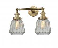  208-BB-G142 - Chatham - 2 Light - 16 inch - Brushed Brass - Bath Vanity Light