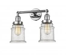 Innovations Lighting 208-PC-G184-LED - Canton - 2 Light - 17 inch - Polished Chrome - Bath Vanity Light