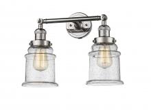 Innovations Lighting 208-PN-G184-LED - Canton - 2 Light - 17 inch - Polished Nickel - Bath Vanity Light