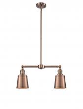  209-AC-M9-AC - Addison - 2 Light - 21 inch - Antique Copper - Stem Hung - Island Light