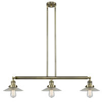 Innovations Lighting 213-AB-G2 - Halophane - 3 Light - 41 inch - Antique Brass - Stem Hung - Island Light