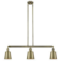  213-AB-M9-AB - Addison - 3 Light - 38 inch - Antique Brass - Stem Hung - Island Light