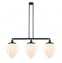 Innovations Lighting 213-BK-G661-12 - Bullet - 3 Light - 40 inch - Matte Black - Stem Hung - Island Light