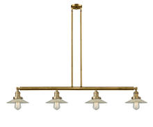 Innovations Lighting 214-BB-G2 - Halophane - 4 Light - 53 inch - Brushed Brass - Stem Hung - Island Light