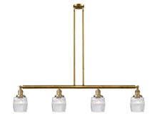 Innovations Lighting 214-BB-G302 - Colton - 4 Light - 50 inch - Brushed Brass - Stem Hung - Island Light