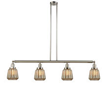  214-PN-G146 - Chatham - 4 Light - 51 inch - Polished Nickel - Stem Hung - Island Light