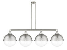 Innovations Lighting 214-SN-HFS-122-SN - Hampden - 4 Light - 58 inch - Brushed Satin Nickel - Stem Hung - Island Light