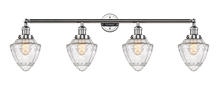 Innovations Lighting 215-PC-G664-7 - Bullet - 4 Light - 46 inch - Polished Chrome - Bath Vanity Light