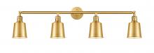 Innovations Lighting 215-SG-M9-SG - Addison - 4 Light - 42 inch - Satin Gold - Bath Vanity Light