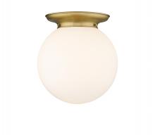 Innovations Lighting 221-1F-BB-G201-14 - Beacon - 1 Light - 14 inch - Brushed Brass - Flush Mount