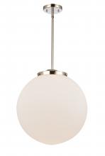 Innovations Lighting 221-1S-PN-G201-16-LED - Beacon - 1 Light - 16 inch - Polished Nickel - Cord hung - Pendant