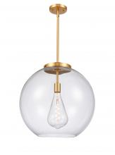 Innovations Lighting 221-1S-SG-G122-18-LED - Athens - 1 Light - 18 inch - Satin Gold - Cord hung - Pendant