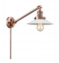  237-AC-G1 - Halophane - 1 Light - 9 inch - Antique Copper - Swing Arm