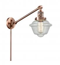 Innovations Lighting 237-AC-G534-LED - Oxford - 1 Light - 8 inch - Antique Copper - Swing Arm