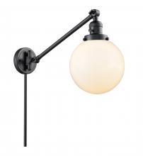 Innovations Lighting 237-BK-G201-8-LED - Beacon - 1 Light - 8 inch - Matte Black - Swing Arm