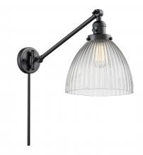  237-BK-G222 - Seneca Falls - 1 Light - 10 inch - Matte Black - Swing Arm