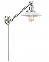 Innovations Lighting 237-SN-G1 - Halophane - 1 Light - 9 inch - Brushed Satin Nickel - Swing Arm