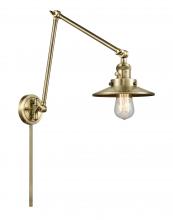  238-AB-M4 - Railroad - 1 Light - 8 inch - Antique Brass - Swing Arm