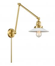  238-SG-G1 - Halophane - 1 Light - 9 inch - Satin Gold - Swing Arm