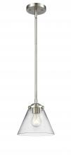 Innovations Lighting 284-1S-SN-G42-LED - Cone - 1 Light - 8 inch - Brushed Satin Nickel - Cord hung - Mini Pendant