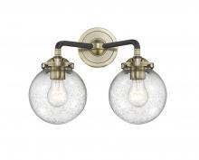 Innovations Lighting 284-2W-BAB-G204-6 - Beacon - 2 Light - 14 inch - Black Antique Brass - Bath Vanity Light