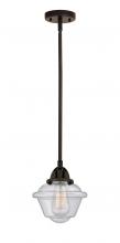  288-1S-OB-G534 - Oxford - 1 Light - 8 inch - Oil Rubbed Bronze - Cord hung - Mini Pendant