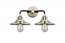 Innovations Lighting 288-2W-BPN-M1-PN - Railroad - 2 Light - 16 inch - Black Polished Nickel - Bath Vanity Light