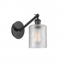 Innovations Lighting 317-1W-BK-G112 - Cobbleskill - 1 Light - 5 inch - Matte Black - Sconce