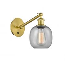 Innovations Lighting 317-1W-SG-G104 - Belfast - 1 Light - 6 inch - Satin Gold - Sconce