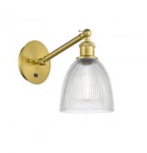 Innovations Lighting 317-1W-SG-G382-LED - Castile - 1 Light - 6 inch - Satin Gold - Sconce