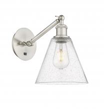 Innovations Lighting 317-1W-SN-GBC-84-LED - Berkshire - 1 Light - 8 inch - Brushed Satin Nickel - Sconce