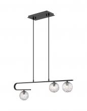 Innovations Lighting 320-3I-BK-G320-5CL-BK - Barrington - 3 Light - 32 inch - Matte Black - Cord hung - Island Light