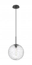 Innovations Lighting 321-1P-BK-G320-12CL-BK - Barrington - 1 Light - 12 inch - Matte Black - Cord hung - Mini Pendant