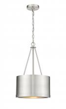 Innovations Lighting 383-1S-SN-M383-12-SN-LED - Eclipse - 1 Light - 12 inch - Brushed Satin Nickel - Chain Hung - Mini Pendant