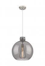 Innovations Lighting 410-1PL-SN-G410-16SM - Newton Sphere - 1 Light - 16 inch - Brushed Satin Nickel - Cord hung - Pendant