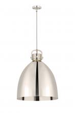  410-1SL-PN-M412-16PN - Newton Sphere - 1 Light - 16 inch - Polished Nickel - Pendant