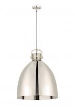 Innovations Lighting 410-1SL-PN-M412-18PN - Newton Sphere - 1 Light - 18 inch - Polished Nickel - Pendant