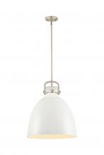 Innovations Lighting 410-1SL-SN-M412-16W - Newton Sphere - 1 Light - 16 inch - Satin Nickel - Pendant