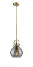 Innovations Lighting 410-1SS-BB-G410-8SM - Newton Sphere - 1 Light - 8 inch - Brushed Brass - Mini Pendant