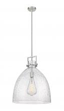 Innovations Lighting 411-1SL-SN-G412-18SDY - Newton Bell - 1 Light - 18 inch - Satin Nickel - Pendant