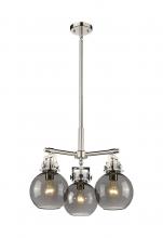  411-3CR-PN-G410-7SM - Newton Sphere - 3 Light - 21 inch - Polished Nickel - Pendant