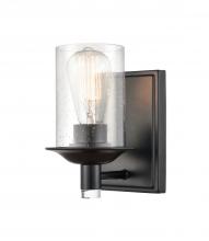  417-1W-BK-SDY - Manhattan - 1 Light - 5 inch - Matte Black - Bath Vanity Light