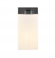 Innovations Lighting 419-1W-BK-W - Juneau - 1 Light - 5 inch - Matte Black - Bath Vanity Light